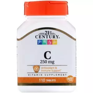 Вітамін C, 250 мг, 21st Century, 110 таблеток