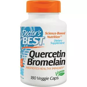 Кверцетин і Бромелайн, Quercetin Bromelain, Doctor's Best, 180 капсул