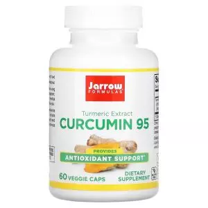 Куркумін, 500 мг, Curcumin 95, Jarrow Formulas, 60 капсул