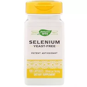 Селен, Selenium, 200 мкг, Nature's Way, 100 капсул