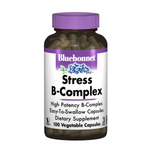 Стрес  В-Комплекс 100, Bluebonnet Nutrition, 100 гелевих капсул