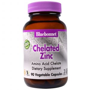 Хелатний Цинк, Albion, Bluebonnet Nutrition, 90 вегетаріанських капсул Хелатний Цинк, Albion, Bluebonnet Nutrition, 90 вегетаріанських капсул