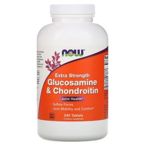 Глюкозамін та Хондроітин Посиленої дії, Glucosamine & Chondroitin, Now Foods, 240 Таблеток Глюкозамін та Хондроітин Посиленої дії, Glucosamine & Chondroitin, Now Foods, 240 Таблеток