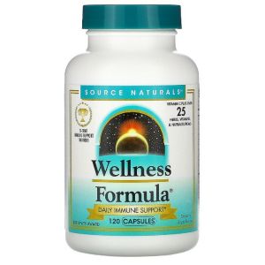 Захисний імунний комплекс, Source Naturals, Wellness Formula, 120 рослинних капсул Захисний імунний комплекс, Source Naturals, Wellness Formula, 120 рослинних капсул