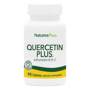 Кверцетин Плюс и Витамин С, Quercetin Plus with Vitamin C Natures Plus, 90 таблеток