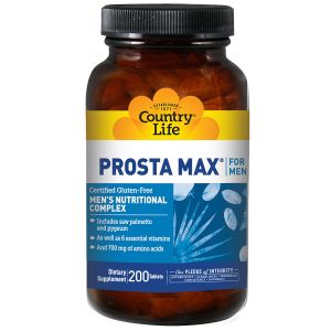 Комплекс для Здоров'я і Підтримки Функції Простати, Prosta Max For Men, Country Life, 200 таблеток