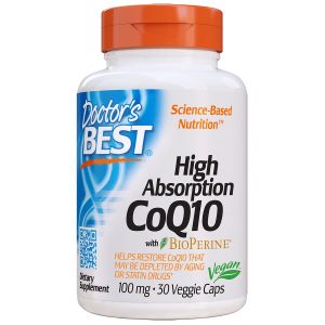 Коензим Q10 Високої Абсорбації 100мг, BioPerine, Doctor's Best, 30 гелевих капсул Коензим Q10 Високої Абсорбації 100мг, BioPerine, Doctor's Best, 30 гелевих капсул