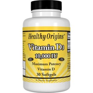 Вітамін D3, Vitamin D3 10000 IU, Healthy Origins, 30 капсул Вітамін D3, Vitamin D3 10000 IU, Healthy Origins, 30 капсул