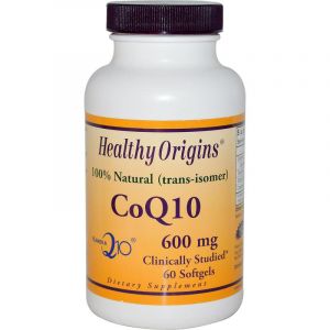 Коензим Q10 600мг, Healthy Origins, 60 желатинових капсул Коензим Q10 600мг, Healthy Origins, 60 желатинових капсул
