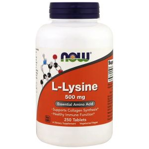 L-Лизин, L-Lysin, Now Foods, 500 мг, 250 таблеток L-Лизин, L-Lysin, Now Foods, 500 мг, 250 таблеток