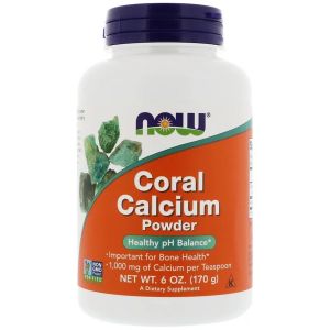 Кораловий Кальцій, Coral Calcium, Now Foods, Порошок, 170 гр Кораловий Кальцій, Coral Calcium, Now Foods, Порошок, 170 гр