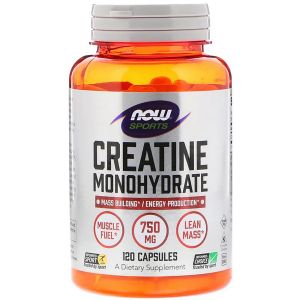 Моногідрат креатину, 750 мг, Now Foods, Creatine Monohydrate, 120 капсул Моногідрат креатину, 750 мг, Now Foods, Creatine Monohydrate, 120 капсул