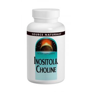 Инозитол (В8) & Холин (В4), 800 мг, Source Naturals, 100 таблеток