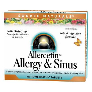 Рослинний Комплекс від Алергії, Allercetin, Source Naturals, 48 таблеток 