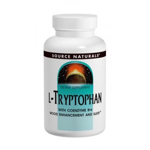 Триптофан з Коензимом Вітаміну В6, 500 мг, Source Naturals, 60 таблеток Триптофан з Коензимом Вітаміну В6, 500 мг, Source Naturals, 60 таблеток