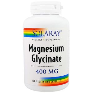 Магній Гліцинат, Magnesium Glycinate, Solaray, 400 мг, 120 вегетаріанських капсул Магній Гліцинат, Magnesium Glycinate, Solaray, 400 мг, 120 вегетаріанських капсул