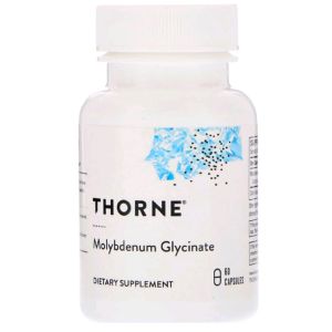 Гліцинат Молібдену, Molybdenum Glycinate, Thorne, 60 Капсул Гліцинат Молібдену, Molybdenum Glycinate, Thorne, 60 Капсул