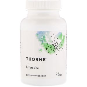 L-тирозин 500мг, Thorne, L-Tyrosine, 90 капсул L-тирозин 500мг, Thorne, L-Tyrosine, 90 капсул