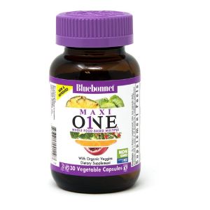 Мультивитамины c железом, MAXI ONE With Iron, Bluebonnet Nutrition, 30 вегетарианских капсул Мультивитамины c железом, MAXI ONE With Iron, Bluebonnet Nutrition, 30 вегетарианских капсул
