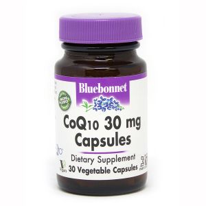 Коензим Q10 30мг, Bluebonnet Nutrition, 30 вегетаріанських капсул Коензим Q10 30мг, Bluebonnet Nutrition, 30 вегетаріанських капсул