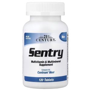 Мультивітаміни та мультимінерали для чоловіків, Sentry Men, Multivitamin & Multimineral Supplement, 21st Century, 120 таблеток Мультивітаміни та мультимінерали для чоловіків, Sentry Men, Multivitamin & Multimineral Supplement, 21st Century, 120 таблеток
