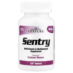 Мультивітаміни та мультимінерали для жінок, Sentry Women, Multivitamin & Multimineral Supplement, 21st Century, 120 таблеток Мультивітаміни та мультимінерали для жінок, Sentry Women, Multivitamin & Multimineral Supplement, 21st Century, 120 таблеток