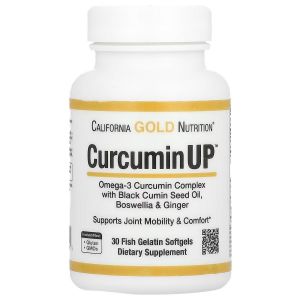Комплекс для рухливості та комфорту суглобів, CurcuminUP, California Gold Nutrition, 30 желатинових капсул