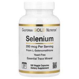 Селен, без дрожжей, 200 мкг, Selenium, Yeast-Free, California Gold Nutrition, 180 вегетарианских капсул Селен, без дрожжей, 200 мкг, Selenium, Yeast-Free, California Gold Nutrition, 180 вегетарианских капсул