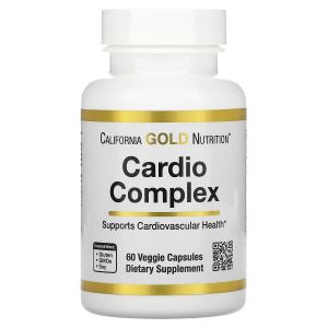 Кардио-комплекс, Cardio Complex, California Gold Nutrition, 60 вегетарианских капсул Кардио-комплекс, Cardio Complex, California Gold Nutrition, 60 вегетарианских капсул
