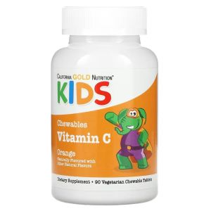 Витамин C с биофлавоноидами для детей, вкус апельсина, Vitamin C with Bioflavonoid Complex for Children, California Gold Nutrition, 90 жевательных таблеток Витамин C с биофлавоноидами для детей, вкус апельсина, Vitamin C with Bioflavonoid Complex for Children, California Gold Nutrition, 90 жевательных таблеток