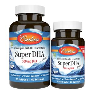 Супер DHA (докозагексаеновая кислота), Super DHA Gems, Carlson, 60+20 желатиновых капсул Супер DHA (докозагексаеновая кислота), Super DHA Gems, Carlson, 60+20 желатиновых капсул