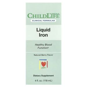 Залізо рідке, смак ягід, Liquid Iron, ChildLife Clinicals, 118 мл Залізо рідке, смак ягід, Liquid Iron, ChildLife Clinicals, 118 мл