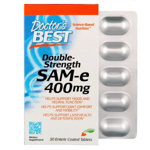 SAM-e (S-Аденозілметіонін) 400мг, Doctor's Best, 30 таблеток SAM-e (S-Аденозілметіонін) 400мг, Doctor's Best, 30 таблеток