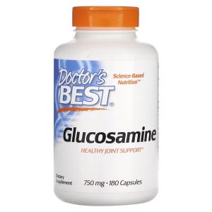 Глюкозамін Сульфат, 750 мг, Glucosamine Sulfate, Doctor's Best, 180 капсул Глюкозамін Сульфат, 750 мг, Glucosamine Sulfate, Doctor's Best, 180 капсул