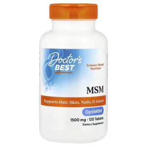 МСМ (метілсульфонілметан) 1500, OptiMSM, Doctor's Best, 120 таблеток МСМ (метілсульфонілметан) 1500, OptiMSM, Doctor's Best, 120 таблеток