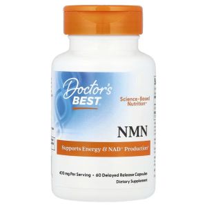 Нікотинамід з уповільненим вивільненням, NMN, Doctor's Best, 60 капсул Нікотинамід з уповільненим вивільненням, NMN, Doctor's Best, 60 капсул