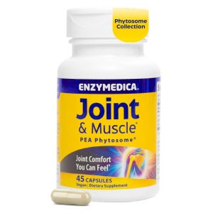 Здоров'я суглобів та м'язів, Joint & Muscle PEA Phytosome, Enzymedica, 45 веганських капсул Здоров'я суглобів та м'язів, Joint & Muscle PEA Phytosome, Enzymedica, 45 веганських капсул