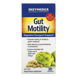 Растительный комплекс для моторики кишечника, Gut Motility, Enzymedica, 30 капсул Растительный комплекс для моторики кишечника, Gut Motility, Enzymedica, 30 капсул