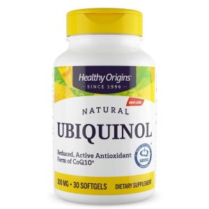 Убіхінол, Ubiquinol, Healthy Origins, 100 мг, 30 желатинових капсул Убіхінол, Ubiquinol, Healthy Origins, 100 мг, 30 желатинових капсул
