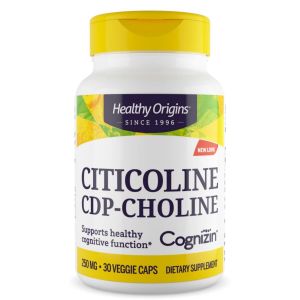 Цитиколін 250мг, Cognizin, Healthy Origins, 30 вегетаріанських капсул Цитиколін 250мг, Cognizin, Healthy Origins, 30 вегетаріанських капсул