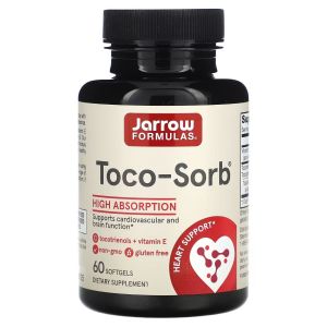 Смесь токотриенолов и Витамин E, Toco-Sorb, Jarrow Formulas, 60 гелевых капсул
