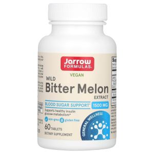 Екстракт дикої гіркої дині, 750 мг, Vegan Wild Bitter Melon Extract, Jarrow Formulas, 60 таблеток Екстракт дикої гіркої дині, 750 мг, Vegan Wild Bitter Melon Extract, Jarrow Formulas, 60 таблеток