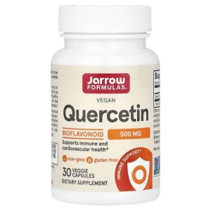 Кверцетин, 500 мг, Quercetin, Jarrow Formulas, 30 вегетерианских капсул Кверцетин, 500 мг, Quercetin, Jarrow Formulas, 30 вегетерианских капсул