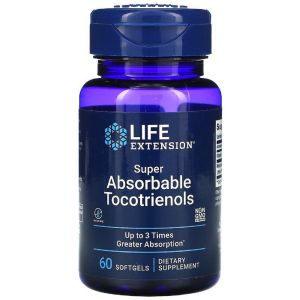 Витамин Е Супер абсорбируемые Токотриенолы, Super Absorbable Tocotrienols, Life Extension, 60 капсул 