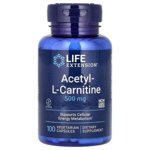 Ацетил L-карнітин, 500 мг, Acetyl-L-Carnitine, Life Extension, 100 вегетаріанських капсул Ацетил L-карнітин, 500 мг, Acetyl-L-Carnitine, Life Extension, 100 вегетаріанських капсул