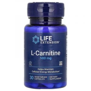 L-Карнитин, 500 мг, L-Carnitine, Life Extension, 30 вегетарианских капсул L-Карнитин, 500 мг, L-Carnitine, Life Extension, 30 вегетарианских капсул
