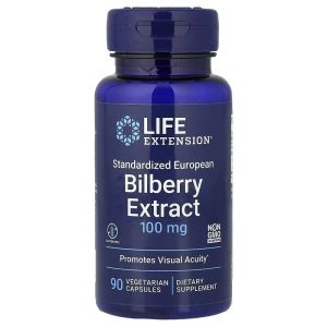 Чорниця екстракт, 100 мг, Bilberry Extract, Life Extension, 90 вегетаріанських капсул Чорниця екстракт, 100 мг, Bilberry Extract, Life Extension, 90 вегетаріанських капсул