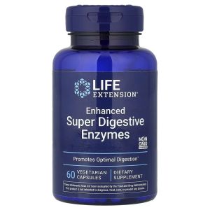 Пищеварительные ферменты, Enhanced Super Digestive Enzymes, Life Extension, 60 вегетарианских капсул Пищеварительные ферменты, Enhanced Super Digestive Enzymes, Life Extension, 60 вегетарианских капсул