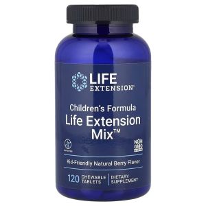 Мультивітаміни для дітей, смак ягід, Children's Formula, Life Extension, 120 жувальних таблеток Мультивітаміни для дітей, смак ягід, Children's Formula, Life Extension, 120 жувальних таблеток