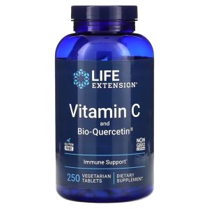 Вітамін С та біо-Кверцетин, Vitamin C and Bio-Quercetin, Life Extension, 250 вегетаріанських таблеток Вітамін С та біо-Кверцетин, Vitamin C and Bio-Quercetin, Life Extension, 250 вегетаріанських таблеток